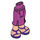 LEGO Magenta Friends Largo Falda con Morado Sandals (19792 / 92817)