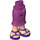 LEGO Magenta Friends Long Skirt with Purple Sandals (19792 / 92817)