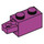 LEGO Magenta Scharnier Steen 1 x 2 Vergrendelings met Single Finger aan Einde Horizontaal (30541 / 53028)