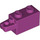 LEGO Magenta Scharnier Steen 1 x 2 Vergrendelings met Single Finger aan Einde Horizontaal (30541 / 53028)