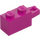 LEGO Magenta Scharnier Steen 1 x 2 Vergrendelings met Single Finger aan Einde Horizontaal (30541 / 53028)