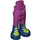 LEGO Magenta Hip with Pants with Dark Blue and Lime Boots (16925 / 35573)