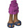 LEGO Magenta Hanche avec Court Double Layered Skirt avec Bleu sandals (35629 / 92818)