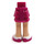 LEGO Magenta Fianco con Corto Doppio Layered Gonna con Bianco Shoes con Magenta Laces e Soles (23898 / 92818)