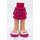 LEGO Magenta Fianco con Corto Doppio Layered Gonna con Bianco Shoes con Magenta Laces e Soles (23898 / 92818)