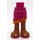 LEGO Magenta Hüfte mit Wellig Skirt mit Purple flip flops (20381)