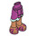 LEGO Magenta Hanche avec Ondulé Skirt avec Purple Sandals (35625)