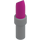 LEGO Magenta Lipstick met Medium Stone Grijs Handvat (25866 / 93094)