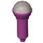 LEGO Magenta Microphone met Halve Metallic Zilver Top (21009 / 50511)