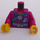 LEGO Magenta Minifigure Busto Karaoke Mermaid (973)