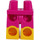 LEGO Magenta Minifiguur Heupen en benen met Geel Boots (21019 / 79690)