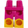 LEGO Magenta Minifigure Heupen en benen met Geel Boots (21019 / 79690)
