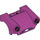 LEGO Magenta Skærm 3 x 4 med Headlights med Flad Fenders, Nummerplade (93597 / 95500)