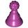 LEGO Magenta Party Hatt med Liten Stift (24131)