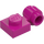 LEGO Magenta Talerz 1 x 1 z klipem (Gruby pierścień) (4081 / 41632)