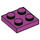 LEGO Magenta Platte 2 x 2 (3022 / 94148)