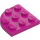 LEGO Magenta assiette 3 x 3 Rond Pièce de monnaie (30357)