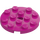 LEGO Magenta Plate 4 x 4 Round with Hole and Snapstud (60474)