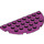 LEGO Magenta Platta 4 x 8 Runda Halv Cirkel (22888)