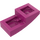 LEGO Magenta Slope 1 x 2 Curved (11477)