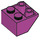 LEGO Magenta Helling 2 x 2 (45°) Omgekeerd met platte afstandsring eronder (3660)