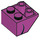 LEGO Magenta Helling 2 x 2 (45°) Omgekeerd met Dun Smile (Rechtsaf) met platte afstandsring eronder (3660 / 52091)