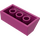 LEGO Magenta Skråning 2 x 4 (45°) med ru overflade (3037)