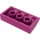 LEGO Magenta Backe 2 x 4 Böjd med bottenrör (88930)