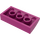LEGO Magenta Pente 2 x 4 Incurvé avec tubes inférieurs (88930)