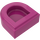 LEGO Magenta Tile 1 x 1 Halv Oval (24246 / 35399)