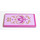 LEGO Magenta Tile 2 x 4 with Magenta Crest, Gold Scrollwork Sticker (87079)