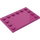 LEGO Magenta Tile 4 x 6 with Studs on 3 Edges (6180)