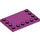 LEGO Magenta Fliese 4 x 6 mit Noppen auf 3 Edges (6180)