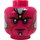 LEGO Magenta Vision Minifiguur Hoofd met gele vlek op voorhoofd (21123 / 27087)