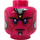LEGO Magenta Vision Minifigure Head with Yellow Forehead Spot (21123 / 27087)