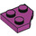 LEGO Magenta Keil Platte 2 x 2 Cut Ecke (26601)