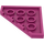 LEGO Magenta Kile Plate 4 x 4 Hjørne (30503)