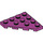 LEGO Magenta Keil Platte 4 x 4 Ecke (30503)