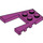 LEGO Magenta Wig Plaat 4 x 4 met 2 x 2 Uitsparing (41822 / 43719)