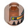 LEGO Magma Commander Head (Safety Stud) (3626 / 87226)