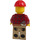 LEGO Mannelijk Donkerrood Shirt met Rood Helm Minifiguur