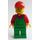 LEGO Hombre Granjero con Rojo Gorra con Agujero Minifigura