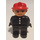 LEGO Hombre Bombero con Rojo Casco Figura Duplo