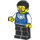 LEGO Hankøn Hotel Receptionist Minifigur