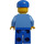 LEGO Muž v Jeans Overall s Červená Vlasy Minifigurka