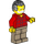 LEGO Male Visitor - Red Plaid Flannel Shirt Minifigure