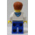 LEGO Male with Blue and White Hoodie Minifigure