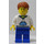 LEGO Male with Blue and White Hoodie Minifigure