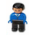 LEGO Male with Blue Top and Tie and Asian Face