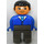 LEGO Male with Blue Top Duplo Figure